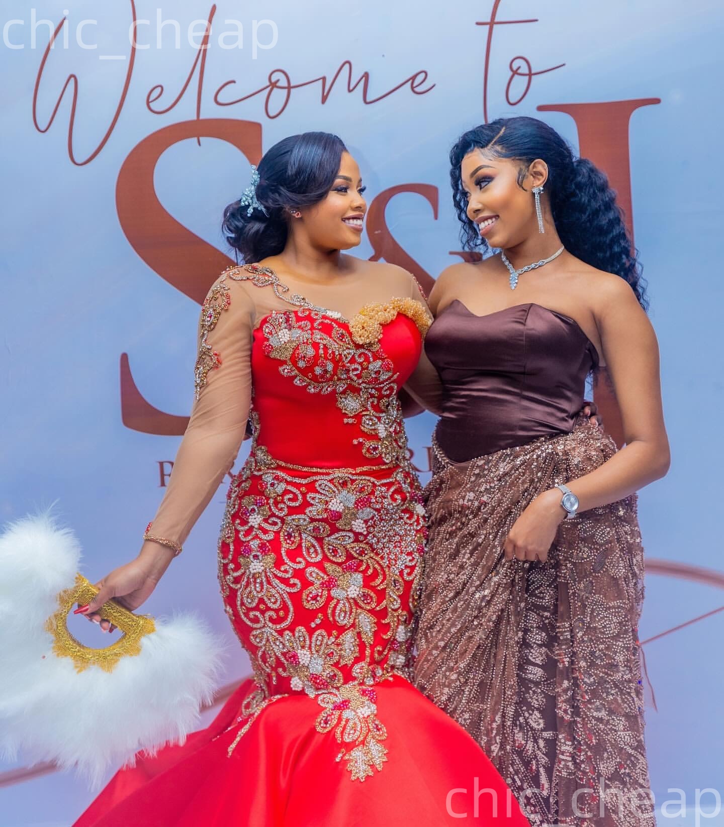 Aso Ebi Nigerian Red Mermaid Prom Dresses 2026 Appliques Beaded Satin Evening Formal Party Second Birthday Engagement Gowns Dress For Special Occasion