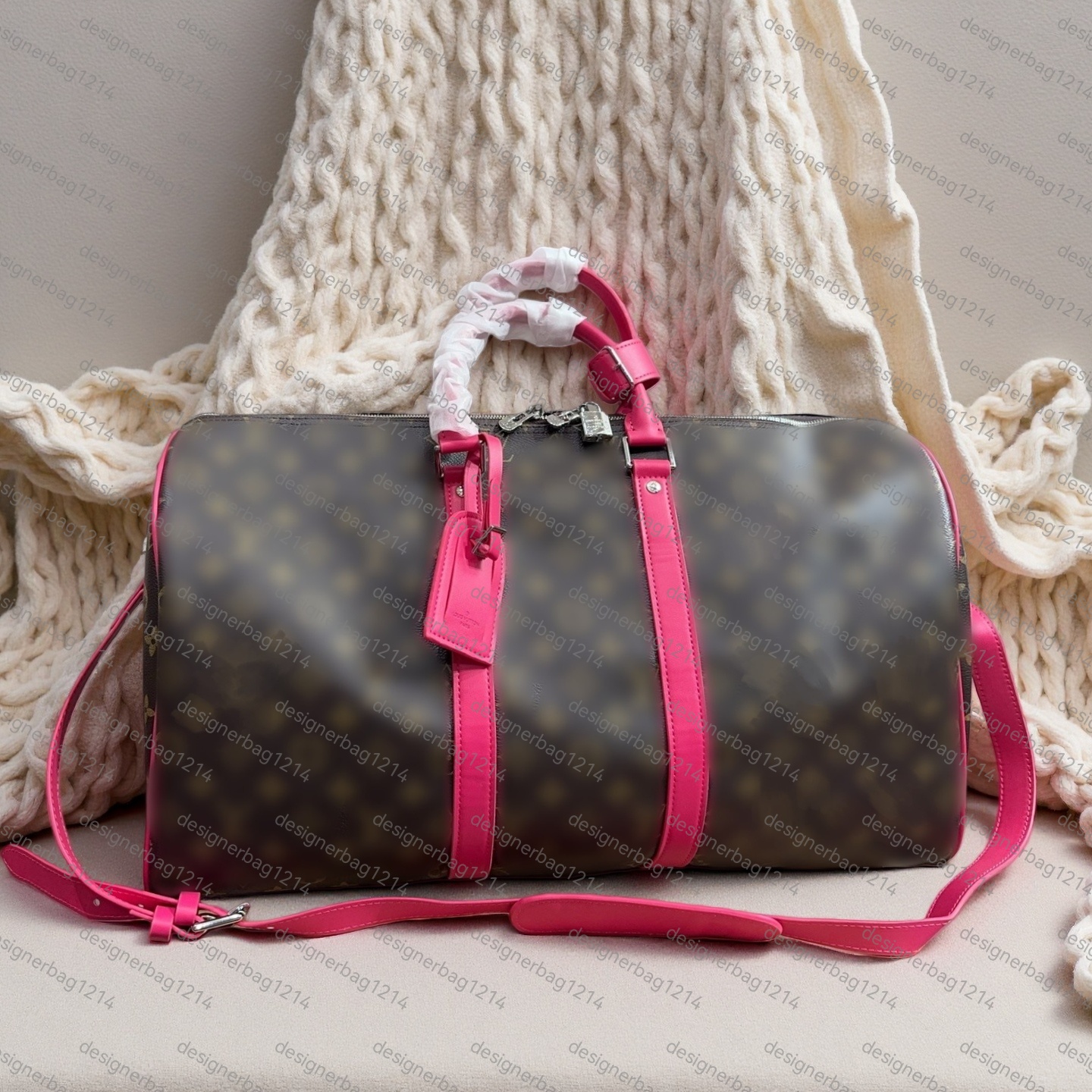 duffle bag designer Keepall 50 Duffel Bags Handbag Designer Keep All Classica Canvas Leather Large Capacity Suitcase Women Men Shoulder Bag Luxury Zipper Luggage