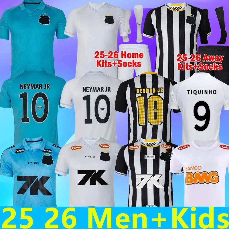 2025 2026 Santos soccer jerseys NEYMAR JR jerseys 11 12 retro football shirt 24 25 fans player adults and kids kit shirts jersey