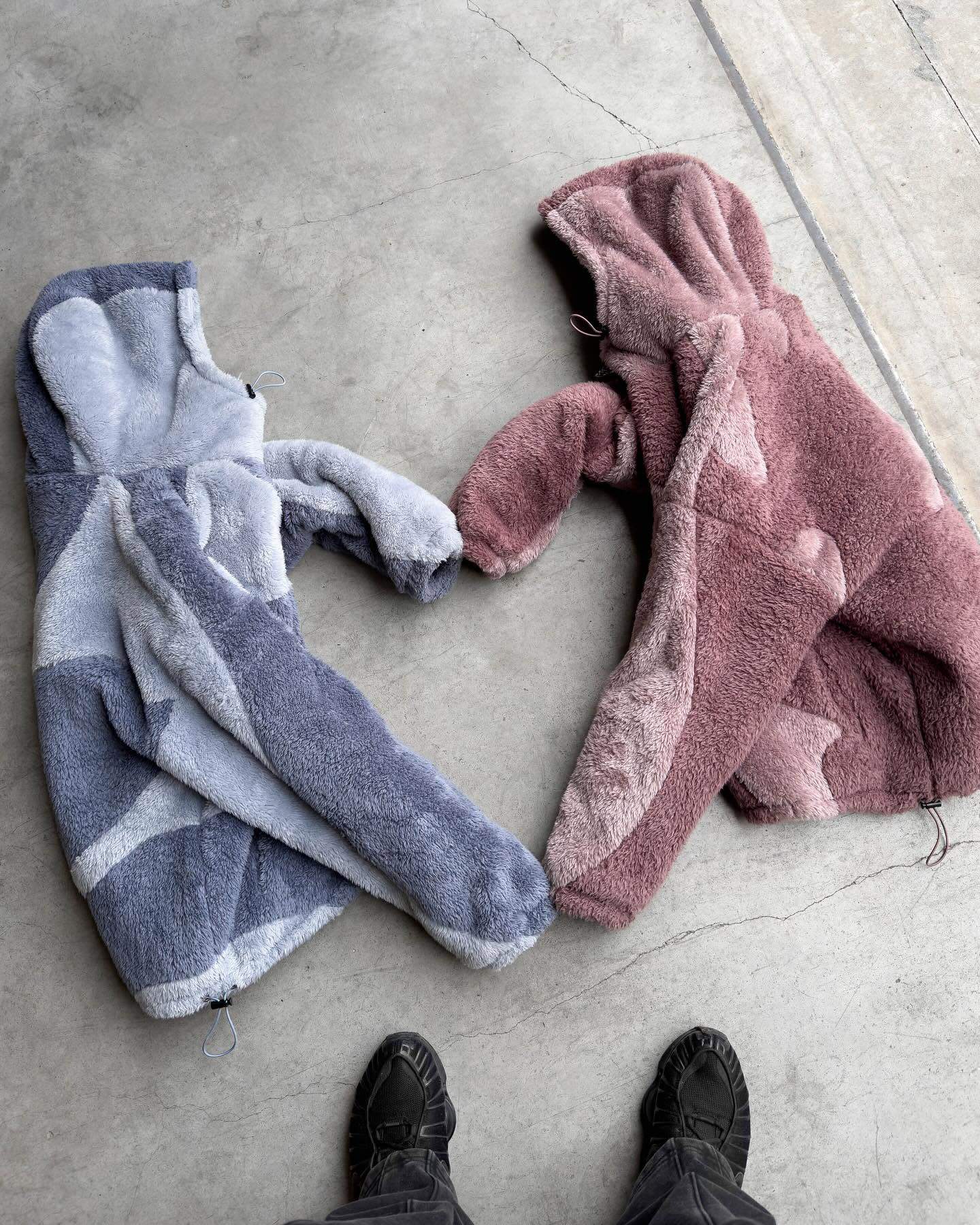 Men's Hoodies Polar Fleece Ninja Mask Zipper With Personalized Embroidery Fashion Brand Rhinestone Jeans Set Hip-hop Retro Trend Y2K Men's W