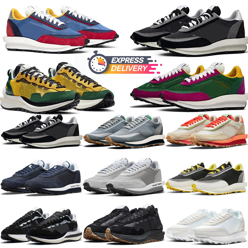 Designer Shoes Ldwaffle Running Sneakers Waffles Sail nylon White Gum Black Varsity Blue Game Royal Leather Outdoor Sports Mens Trainers Sneaker 36-45