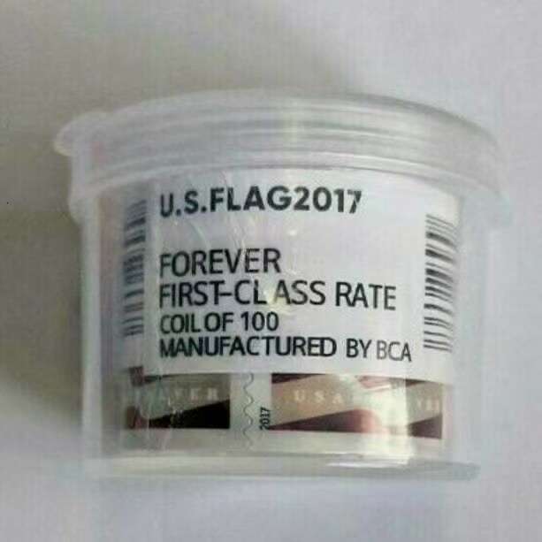 sweisuwu sell 2017-2025 US stamps US FLAGS COIL ROLL OF 100 NEW Seale AA78