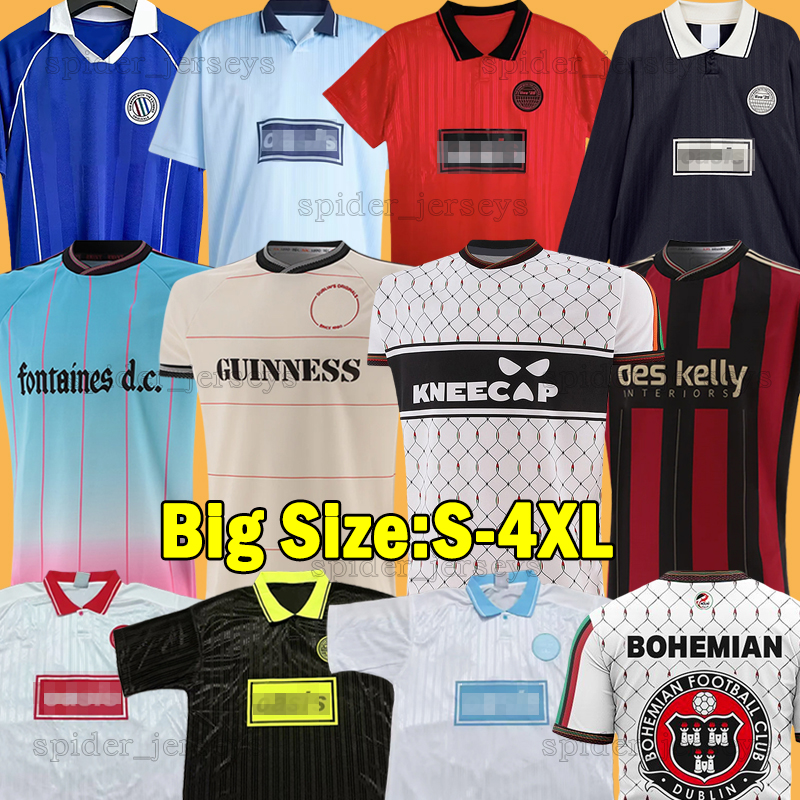 XXXL 4XL 2025 Oasiss Tour Jacquard Football Jersey Shirts Kits 25 26 Oasis Live Fontaines Dc Bohs Football Shirts Bohemian 25th Anniversary GUINNESS Soccer Jerseys
