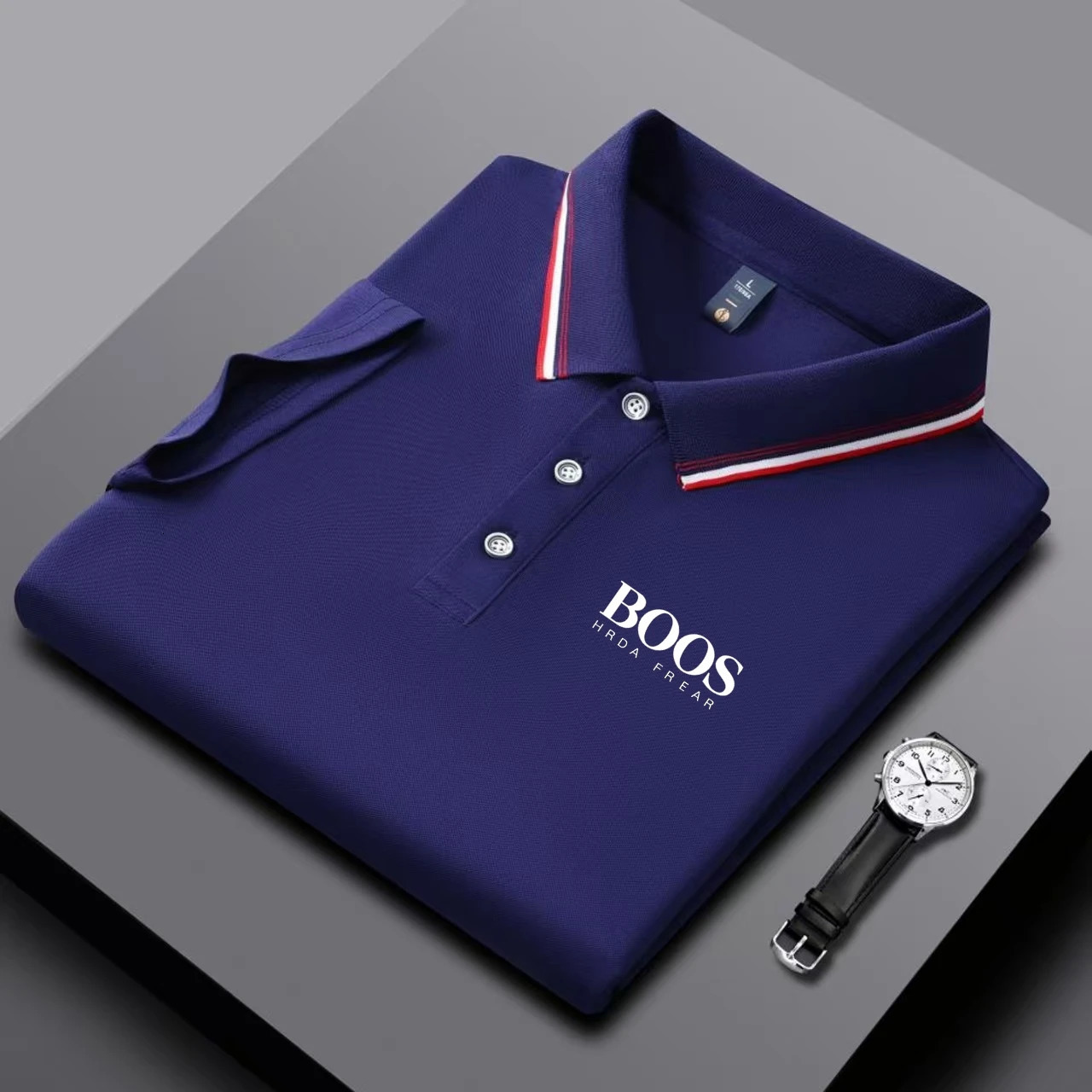 Summer Mens Short Sleeved Polo Shirt Fashion n Golf Top Casual T-shirt 260112