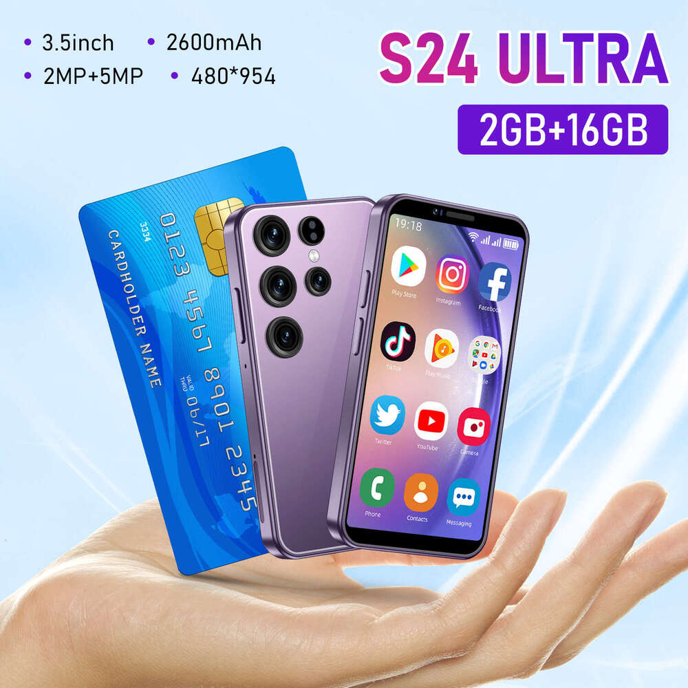 Renowned brand's new cross-border S24Ultra mini Android smartphone 3.5-inch 2+16G phone factory (explosive model) CKS