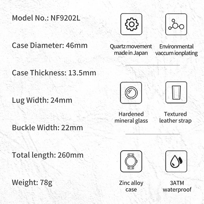 Original NAVIFORCE Watch For Men Quartz Sport Waterproof Clock Fashion High Quality Male Leather Wrist watch 260114