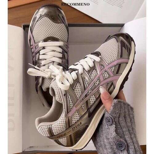 2026 Spring Toddler Breathable Orbit Metallic Rubber Mesh Sneaker Children Fashion Shoe Girl Sports Walking Shoes