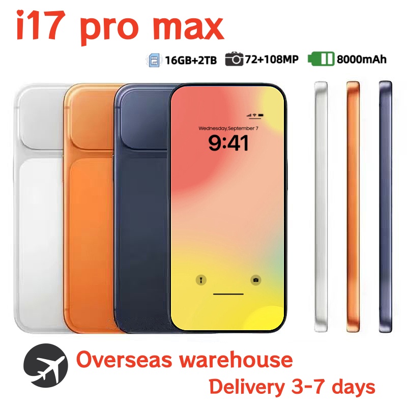 i17/i16 Pro Max 16+2TB Cell phone 5G smartphone full screen operating system Face ID GPS unlocking phone sealed box UPS fast logistics
