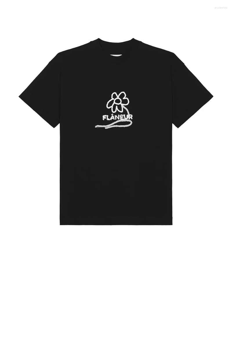 Men's T Shirts 2026 Flaneur Homme Floral Graphic Brand Pattern Printed Tshirts Summer Luxury Cotton Men 'and Women' T-shirts Top Tee