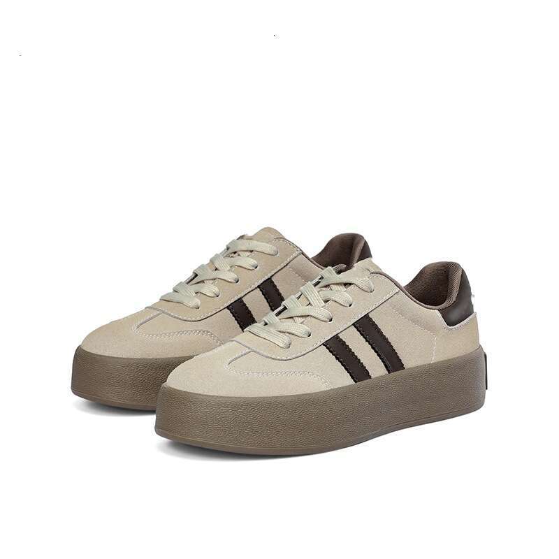 Thick-Soled Casual Sports 2025 Spring and Autumn New Style Student Versatile Training Sneakers Lace-Up Forrest Gump Women's Shoes