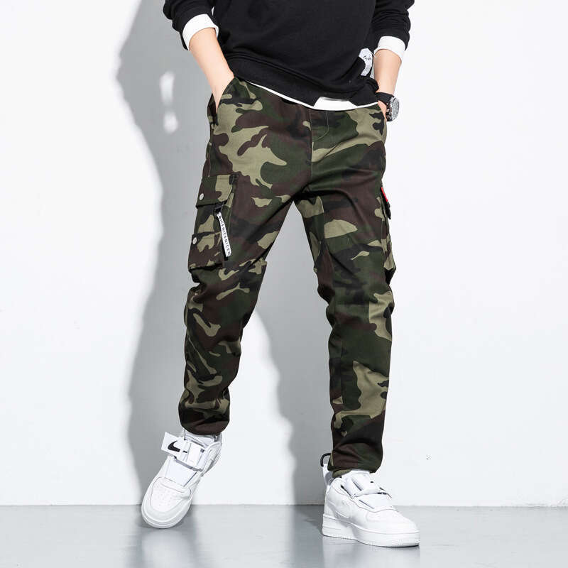 Camouflage Pants Men Camo Pants Hip Hop Cargo Pants Casual Male Jogger Hombre Punk Streetwear Contrast Color Youth Cotton Autumn Z260114