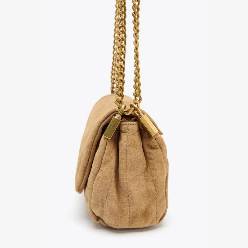SUEDE SHOULDER BAG Womens Fashion Handbags y n Top Handle Underarm Bag Small Baguette with Crossbody Strap 260114