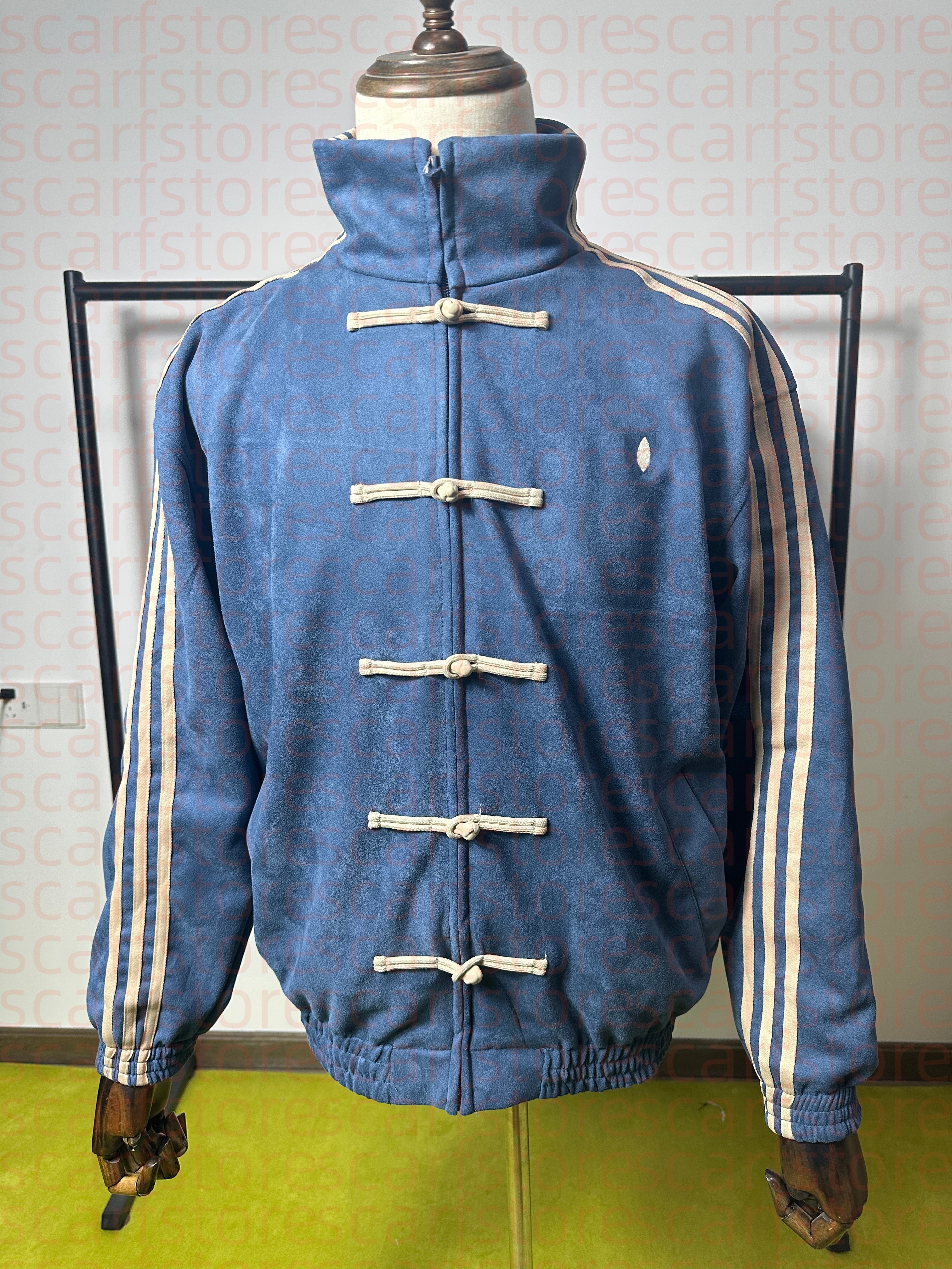 Men's jacket Chinese New Year jacket new fashion street jacket casual personalized zipper stand up collar round neck jacket classic loose Chinese style jacket