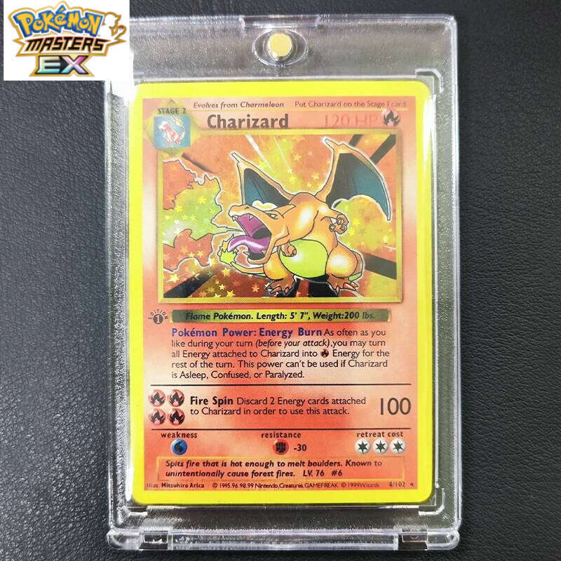 DIY Pokemon Collection with Card Brick 1996 1st Edition Flash Charizard Blastoise PTCG Game Anime Shining Cards Gift L260114