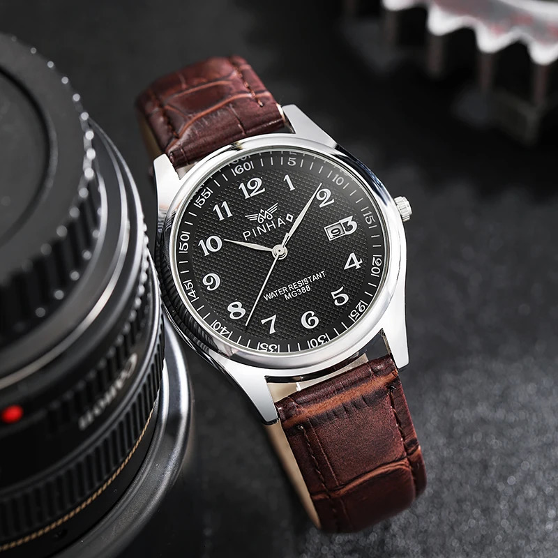 Casual Fashion Leather Strap Men Watches Montre de luxe homme selling Products Drop erkek saatleri Relogio 260114