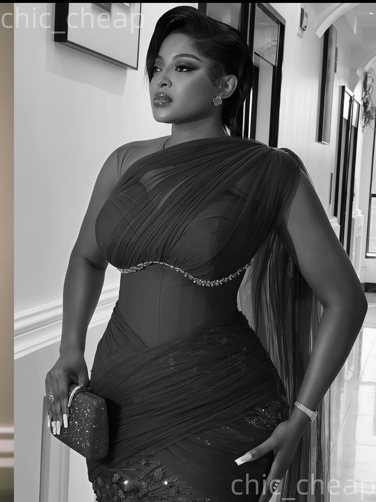 Aso Ebi Burgundy Mermaid Prom Dresses 2026 One Shoulder Crystals Sequined Evening Formal Party Second Birthday Engagement Gowns Dress For Special Occa