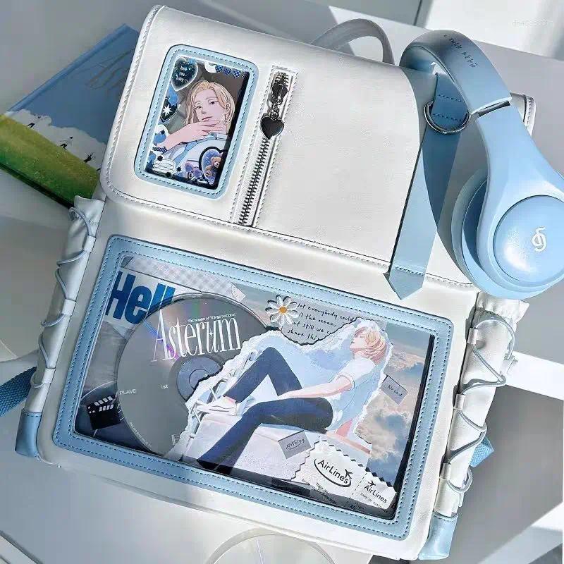 School Bags Blue Wh… - image