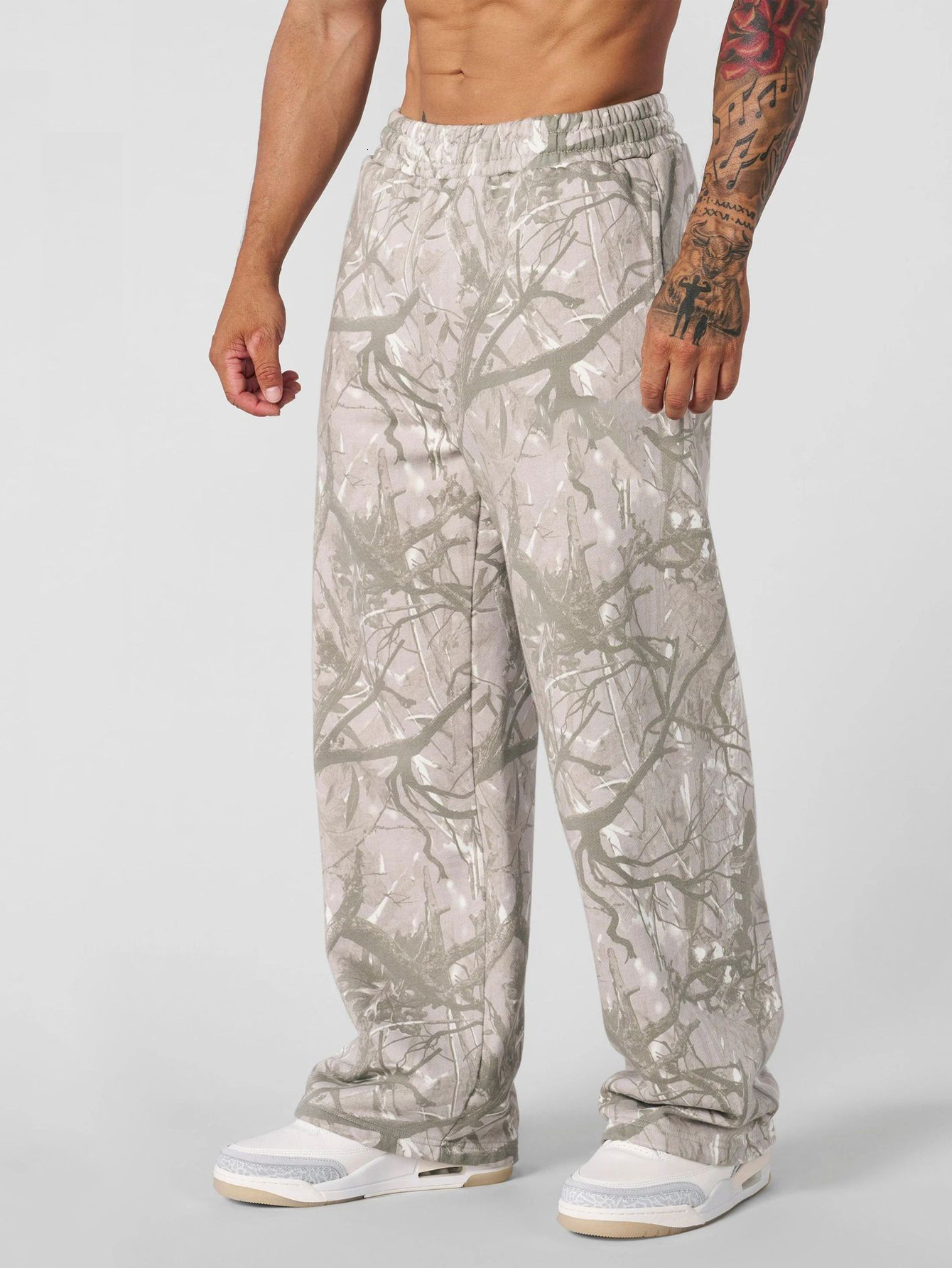 Y2K Streetwear Baggy Pants Camo Pattern Printed Hip Hop Sweat Pants Mens Unisex US Casual Camo Trouser 241011 - view 8
