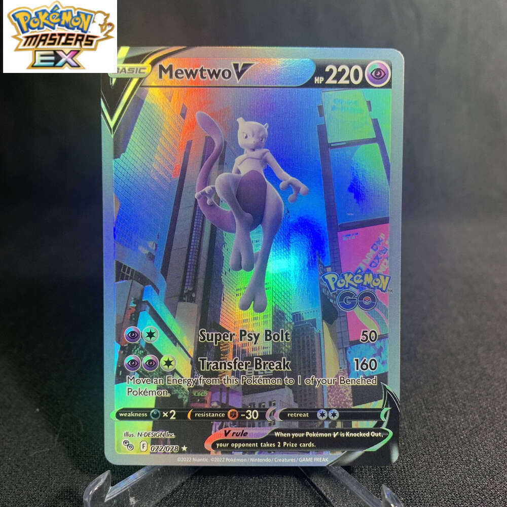 Pokemon Shining Mewtwo Holographic Mew Ex GX VMX Hobbies Rare Collection Battle Cards Proxy Card Toys Gifts L260114