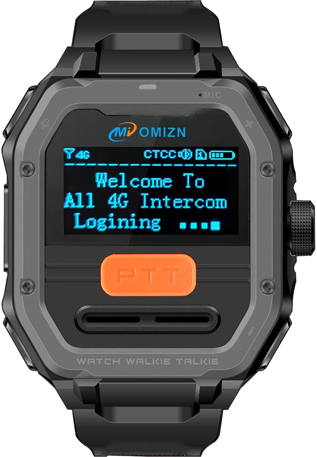 OMIZN GT5 Watch walkie talkie Unlimited Range,4G LTE Long Range Two Way Radio with Pre-installed SIM,Lifetime Free,VOx,AES256 Encryption for Commercia