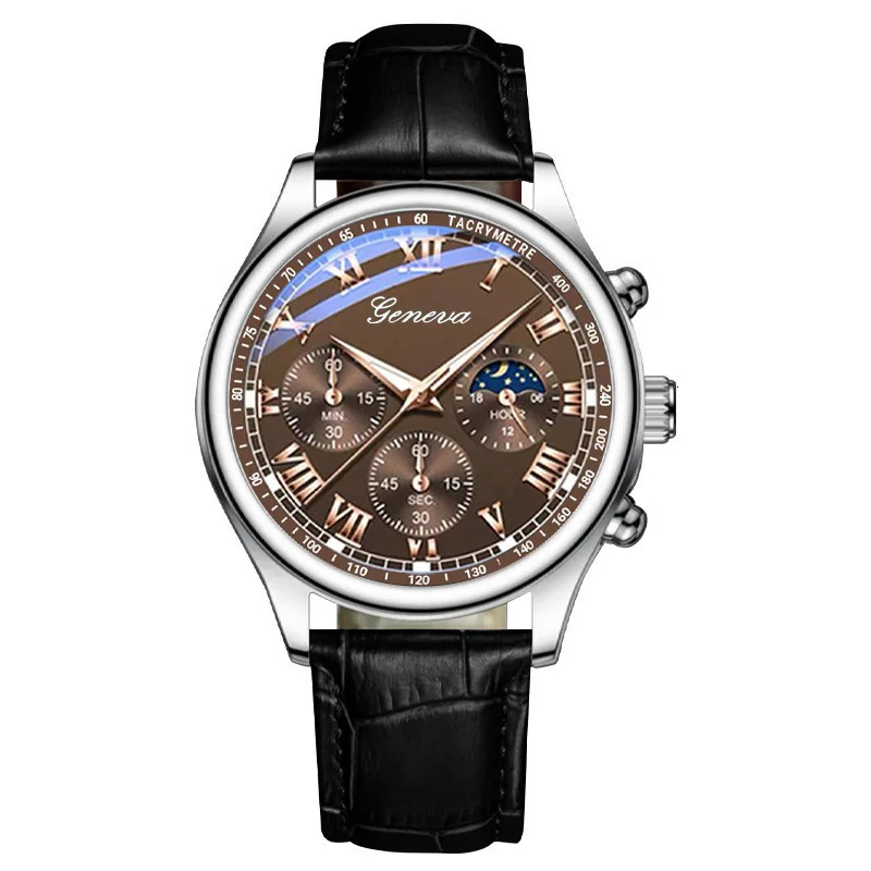 Simple Fashion Mens Pu Leather Strap Quartz Wristwatch Leisure Watches Masculino Relogio Male Clock Out-door Reloj Hombre 260114