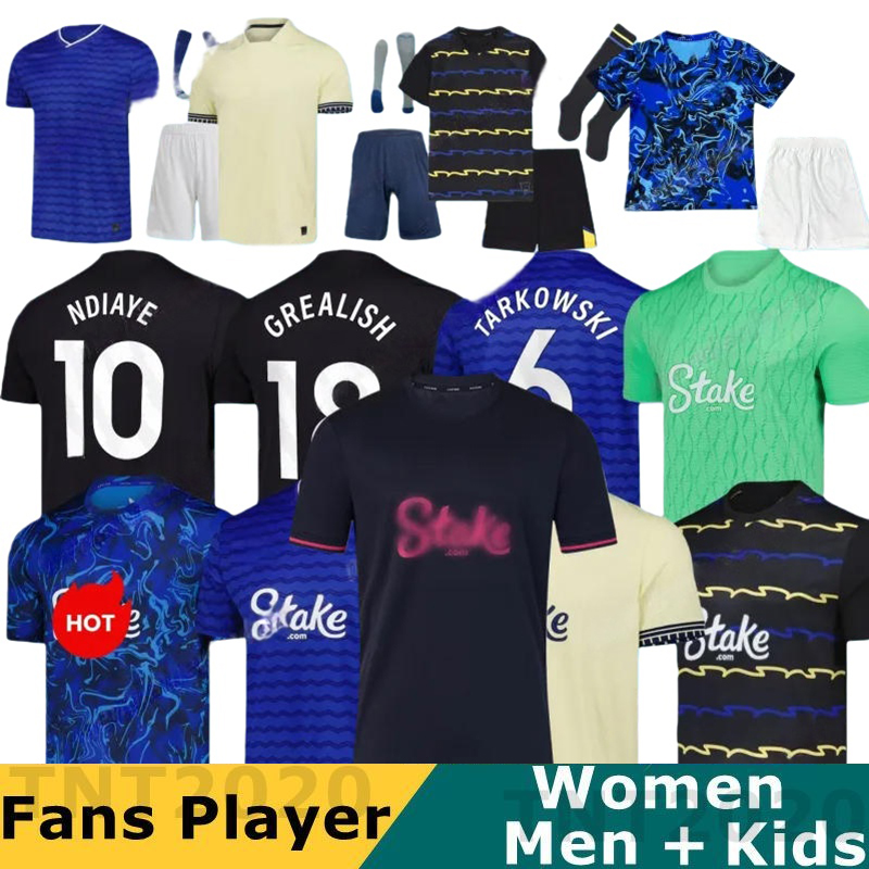 25 26 GREALISH BRANTHWAITE Evertoon Soccer third Jerseys DANJUMA NDIAYE HARRISON MYKOLENKO TARKOWSKI COLNMAN YOUNG GUEYE PICKFORD 2025 2026 football men shirt1
