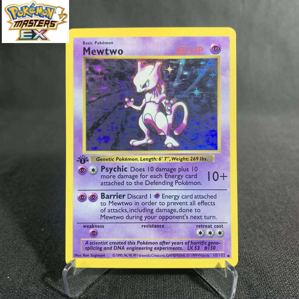 Pokemon Shining Mewtwo Holographic Mew Ex GX VMX Hobbies Rare Collection Battle Cards Proxy Card Toys Gifts L260114