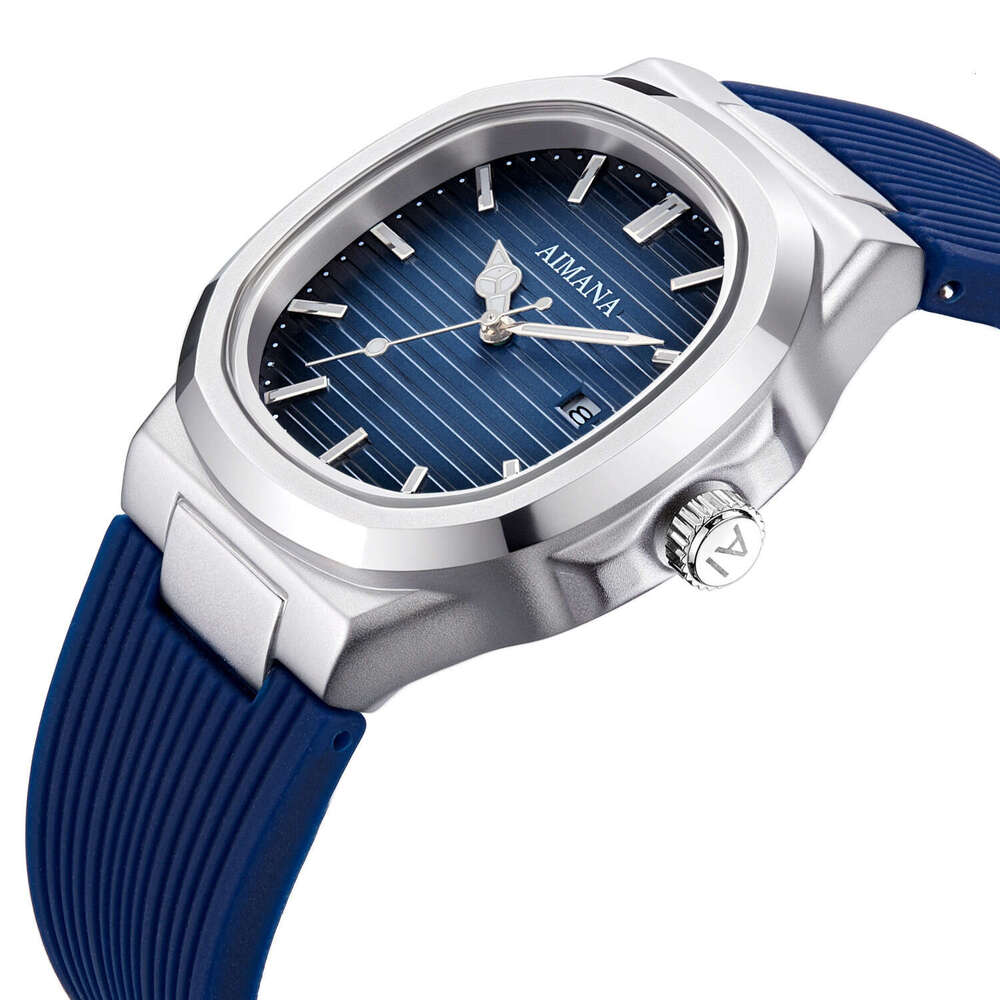 watch Silicone Strap Square Men's Calendar Watch Luminous Quartz Wristwatch combining functionality and practicality with fashion