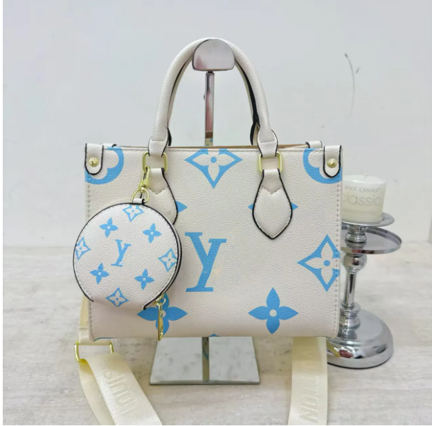 Designer On the go Embossed black Flower Large Capacity GM MM Leather Tote Bag Fashion Women Shoulder Bags luxury Handbag Lady Crossbody woman Purse