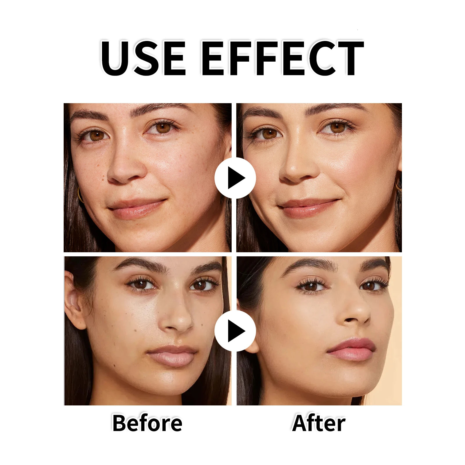4 in 1 Liquid Foundation Makeup High Full Coverage Concealer Oil-control SPF50 Long Lasting Waterproof Face Foundation Make Up 260104