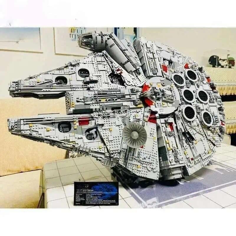 2026 Millennium Falcon Stars Wars Film Compatible 75105 Millennium Spaceship Bricks Building Block Toys for Boys Gift for Kids Model Kits for Adults Gifts