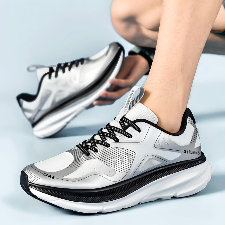 ONKE hot running shoes breathable cushioned slip resistant wear-resistant sneakers lightweight breathable mesh sports shoes for men and women - view 3