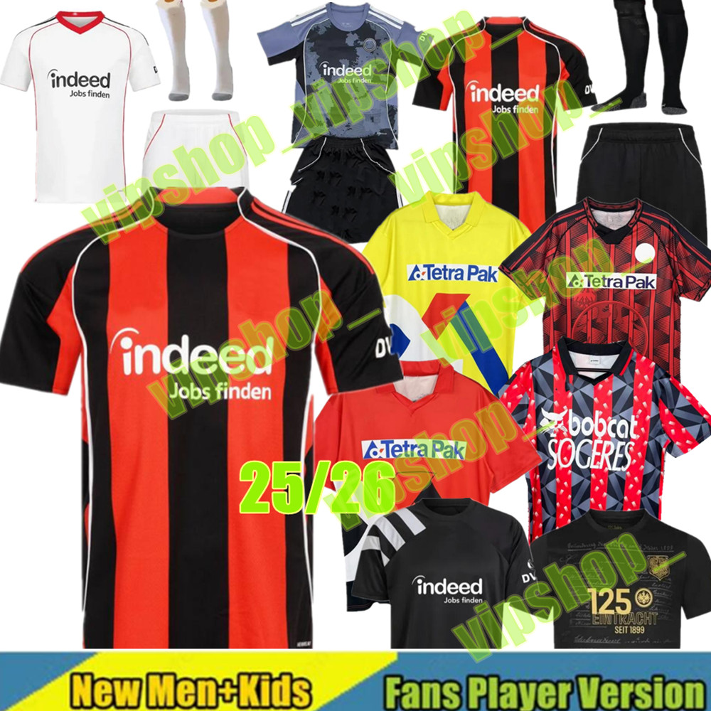 2025 2026 EintrachtS Frankfurt Soccer Jerseys 25 26 M.GOTZE KOSTIC SOW KOLO MUANI HINTEREGGER KAMADA BORRE 1998 94 95 96 Retro Football shirt RODE ACHE MAN Uniform