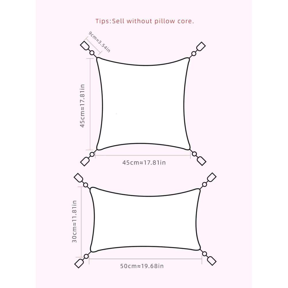 Woven Plaid Bohemian Style Waist Pillowcase, Suitable For Use In Living Rooms, Bedrooms, And Car Pillowcases