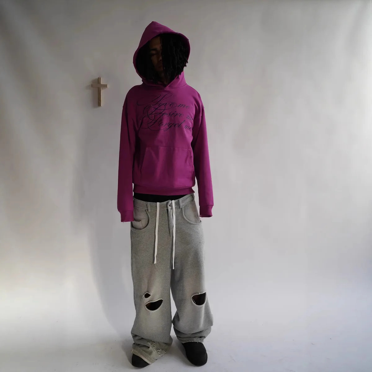 2025 Spring and Autumn Long sleeved Hoodie Dark Retro Punk Printed Coat y2k Street Trendy Ins 251231