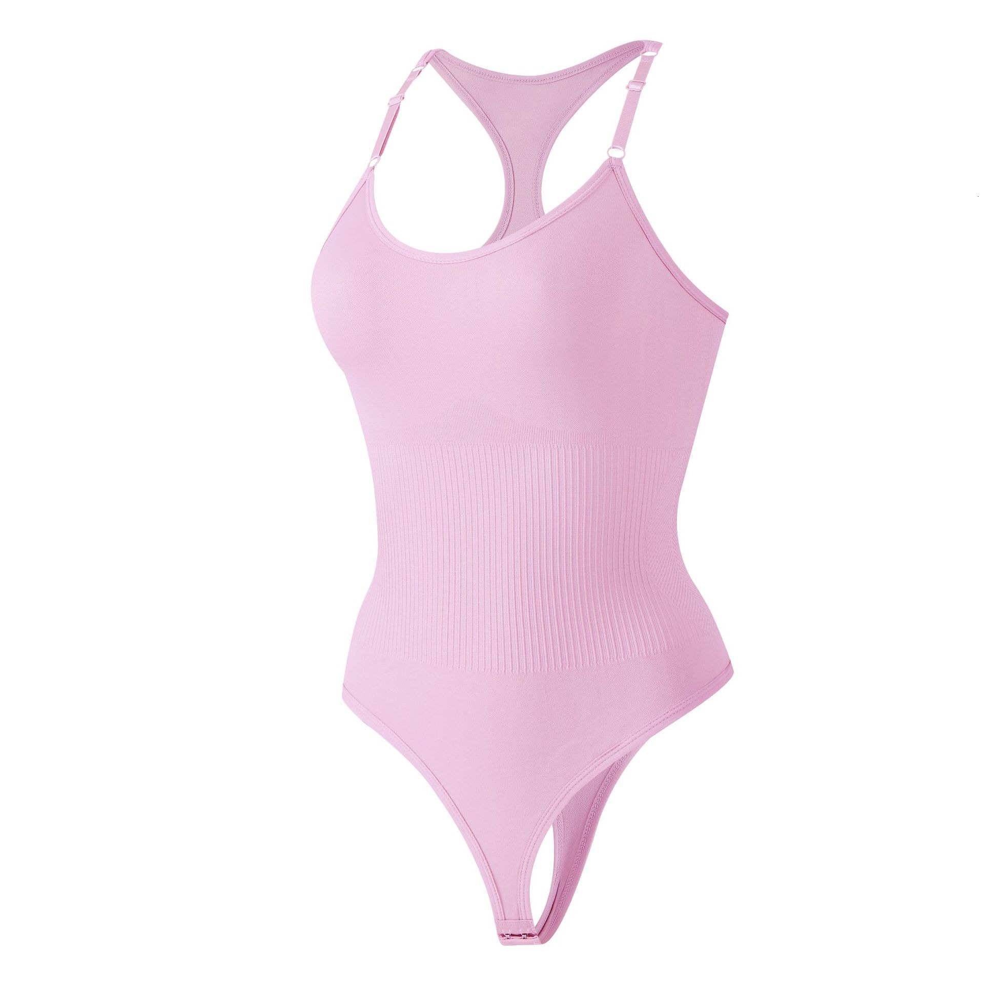 Fashion Exquisite Seamless Shapewear Body Shaping Vest Style Back Strap Thong Hook One-Piece Postpartum Waist Trainer Bodysuit European And American