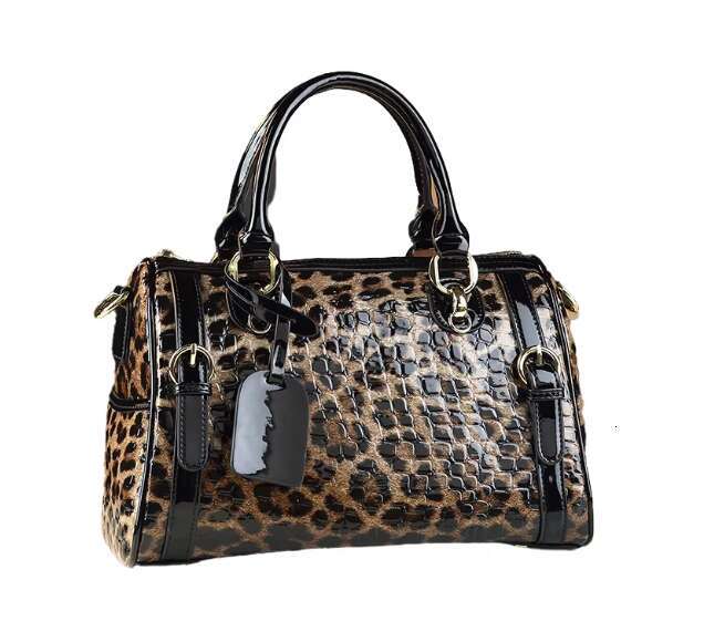 Shoulder Bags Fashion Leopard Women Handbags European Design Patent Leather Ladies Female Girl Crossbody Bag 764b