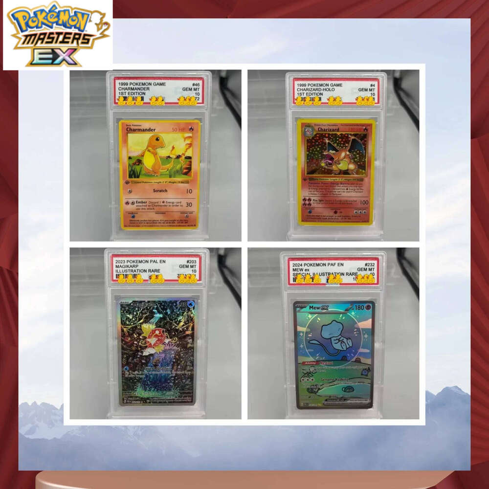 DIY PTCG Collection 1999 POKEMON 1ST EDITION BULBASAUR 24/102 Copy 10Points Rating Card Anime Game Gift L260114