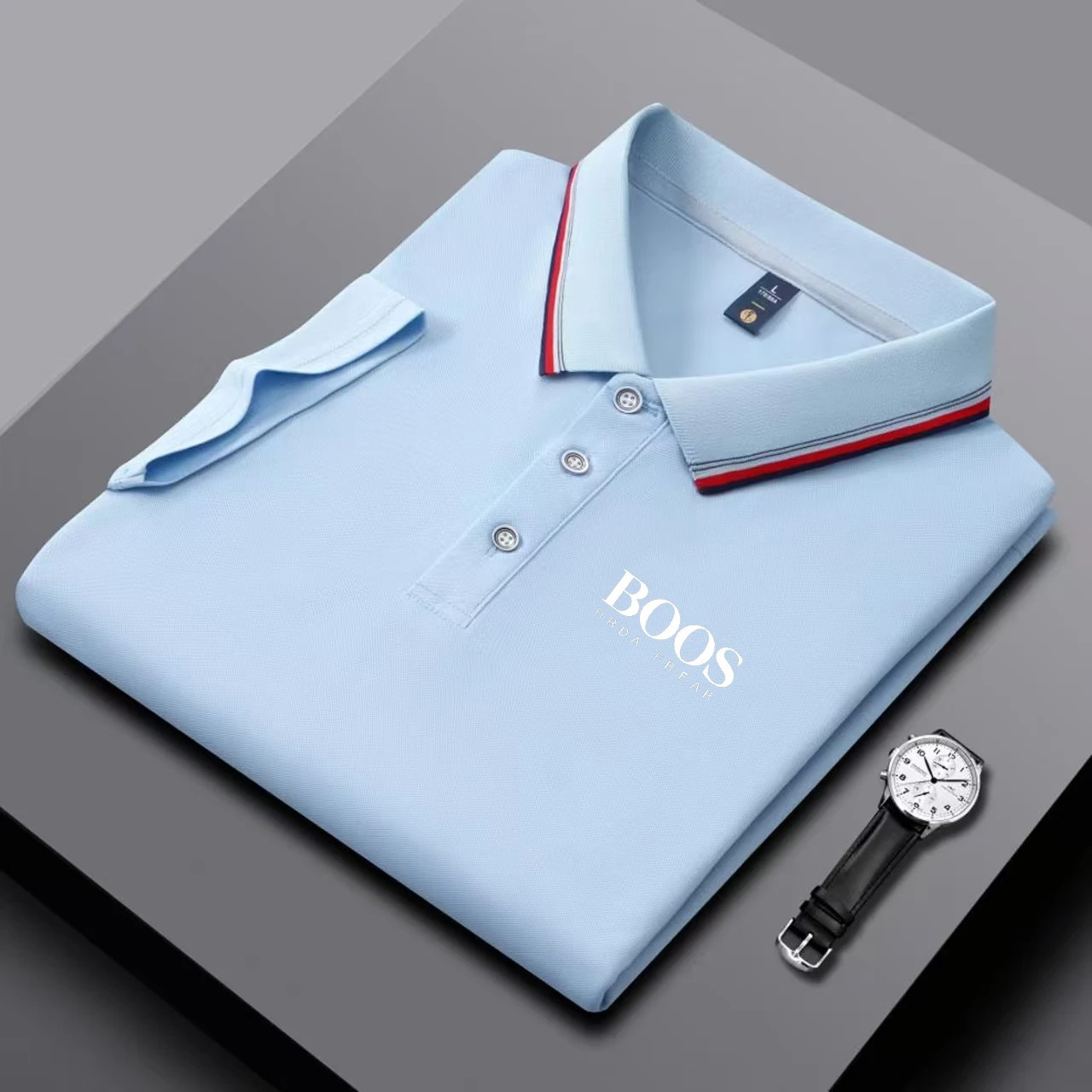 Summer Mens Short Sleeved Polo Shirt Fashion n Golf Top Casual T-shirt 260112