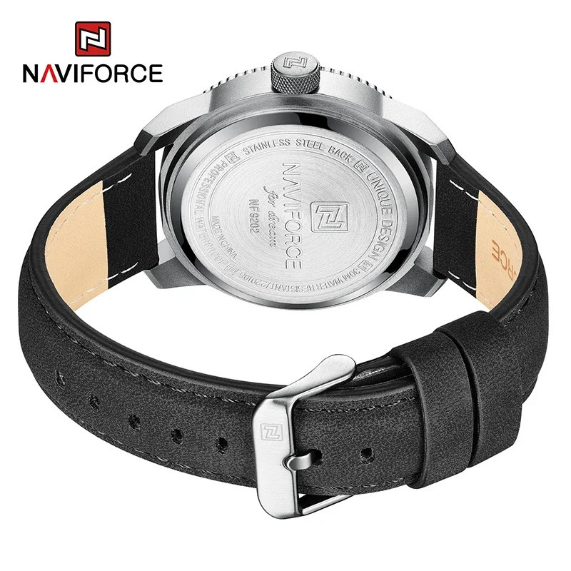 Original NAVIFORCE Watch For Men Quartz Sport Waterproof Clock Fashion High Quality Male Leather Wrist watch 260114