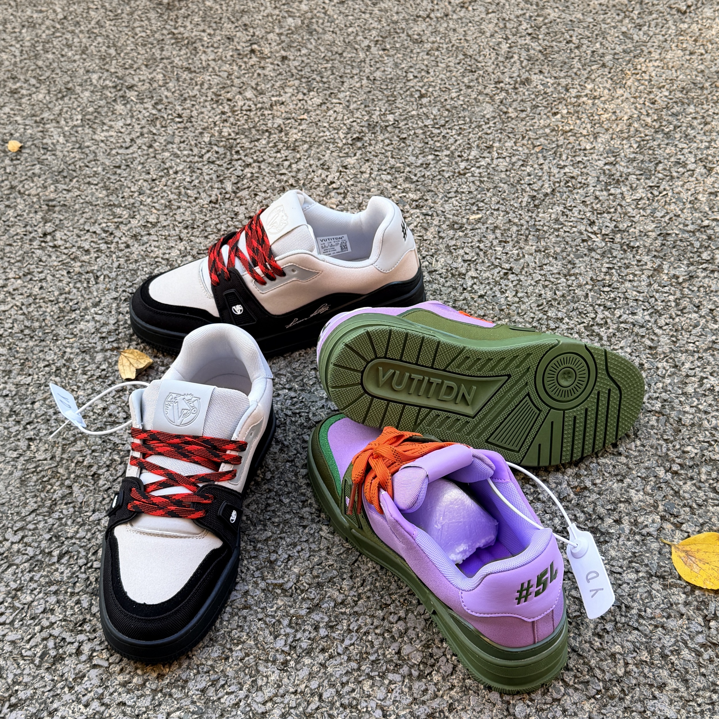 VUTITDN Hot free shipping casual shoes for mens casual shoes black green New fashionable and versatile outdoor casual sports shoes