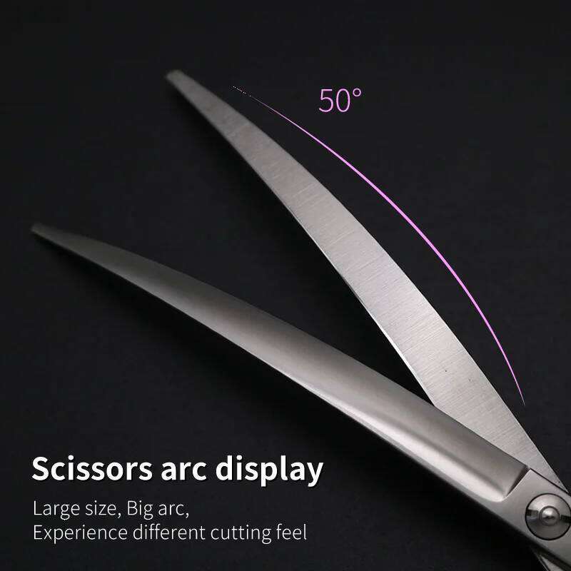 Crane 50 7.5/8inch Pet Dog Grooming Scissors Big Size Pets Hair Super Curved Shears tijeras tesoura 26W0114