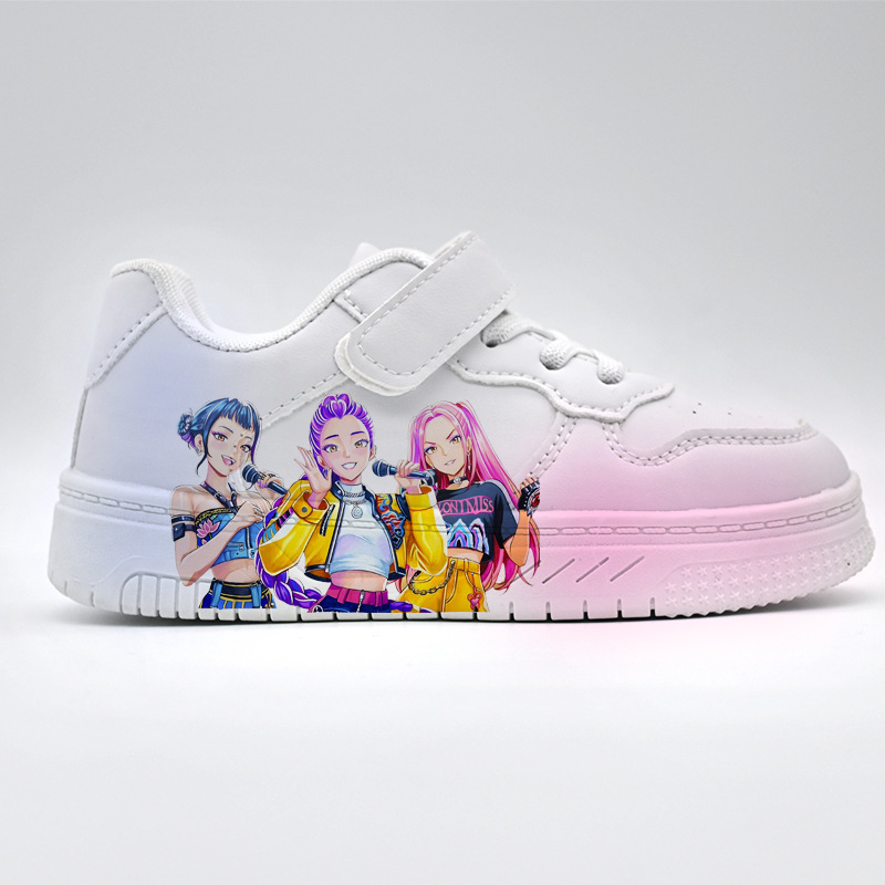 Childrens Student Fashion Casual Shoes Kids KPOP White Sport Shoes Boys Girls Anti-slip Outdoor Breathable Sneakers 251218