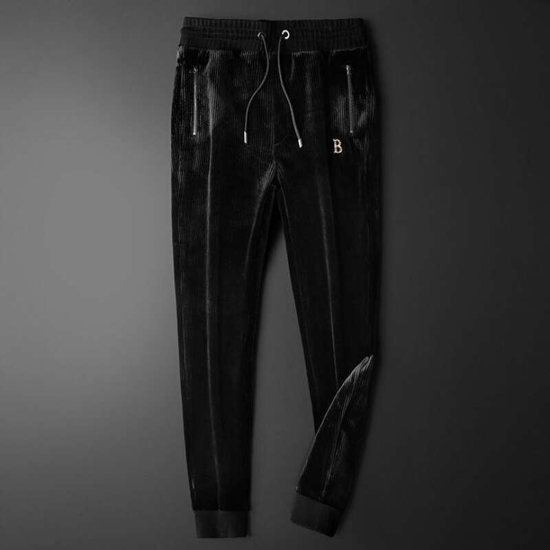 Casual Sports Hoodie Set For Men, Velvet Two-Piece Loose Fit Autumn Winter New Men's Clothing