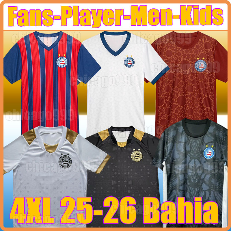 4XL 25 26 Esporte Clube Bahia Soccer Jerseys RUAN P. C.OLIVERA KAYKY 2025 2026 E.RIBEIRO JEAN LUCAS CAULY N.ACEVEDO men kids kits sets national football team shirts