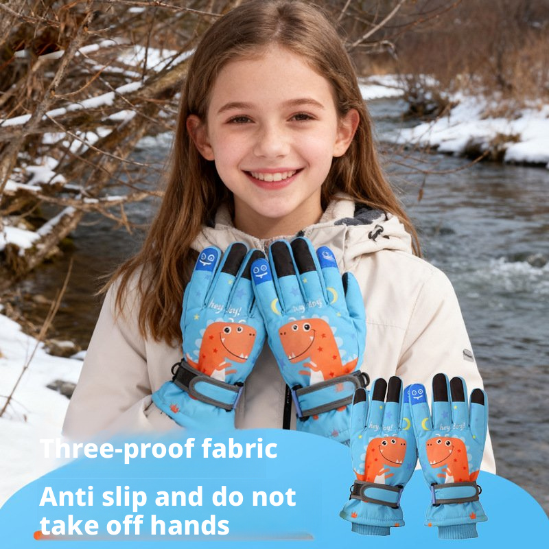 Gloves Kids Navy As… - image