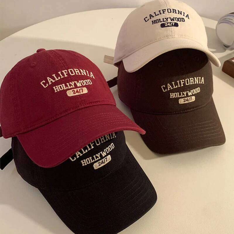 Retro Letter Embroidery Baseball Caps For Women Men Summer Sport Visors Snapback Cotton Cap Unisex Hip Hop Hat Streetwear Hats 26L0114