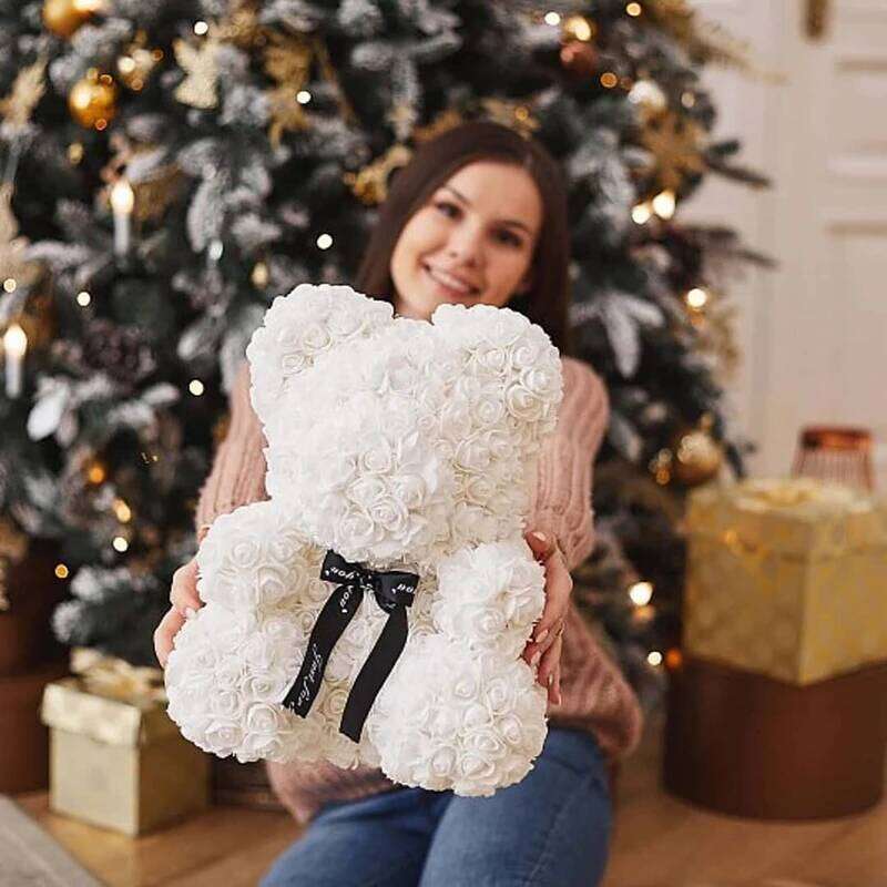 500pcs Valentine's Day 3.5cm PE Foam Head Artificial Flower For Wedding Birthday Party Home Decor DIY Bear Rose Valentines W260114