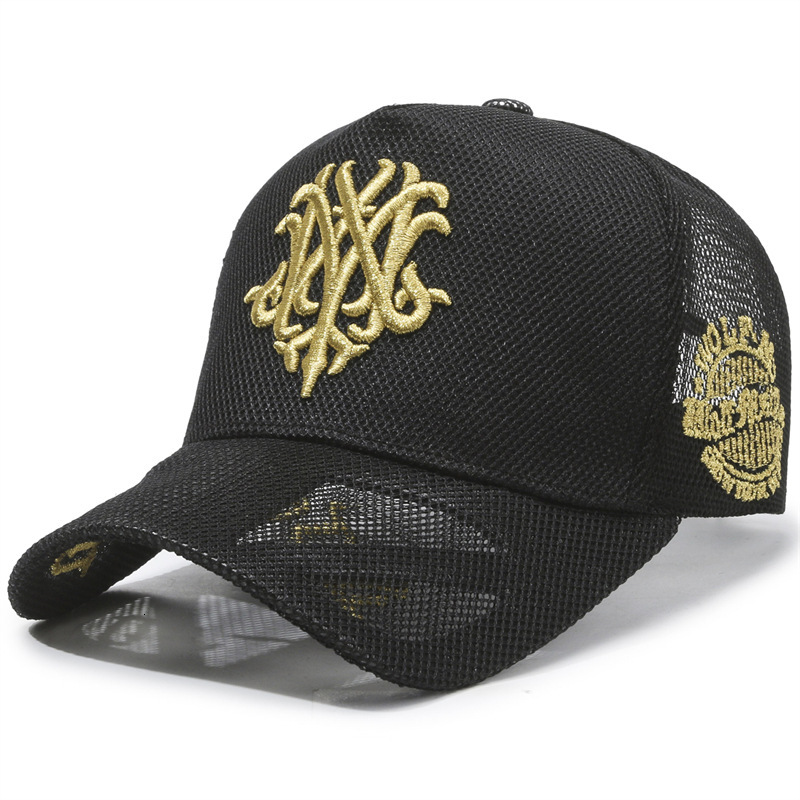 Luxury Brand Designer Cap New Summer Full Mesh Breathable High Top Baseball Cap Fashion Embroidered Duckbill Cap Outdoor Unisex Casual Mesh Hat Trend