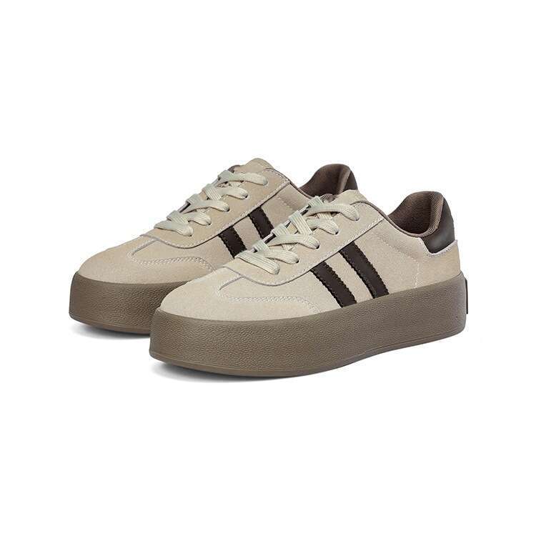 Thick-Soled Casual Sports 2025 Spring and Autumn New Style Student Versatile Training Sneakers Lace-Up Forrest Gump Women's Shoes